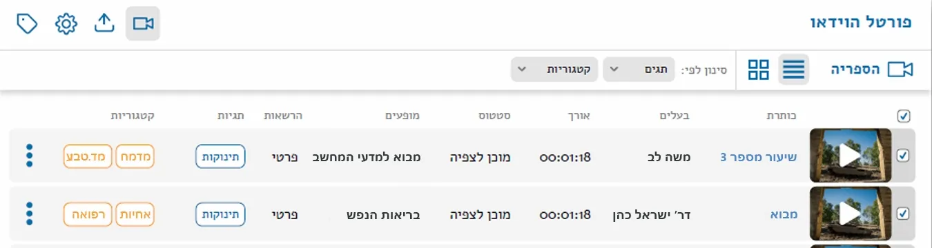 פורטל וידיאו
